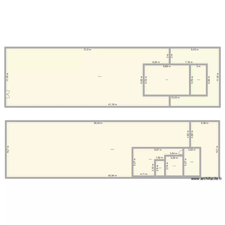Beynost impasse du prieur&eacute;. Plan de 8  et 950 m²