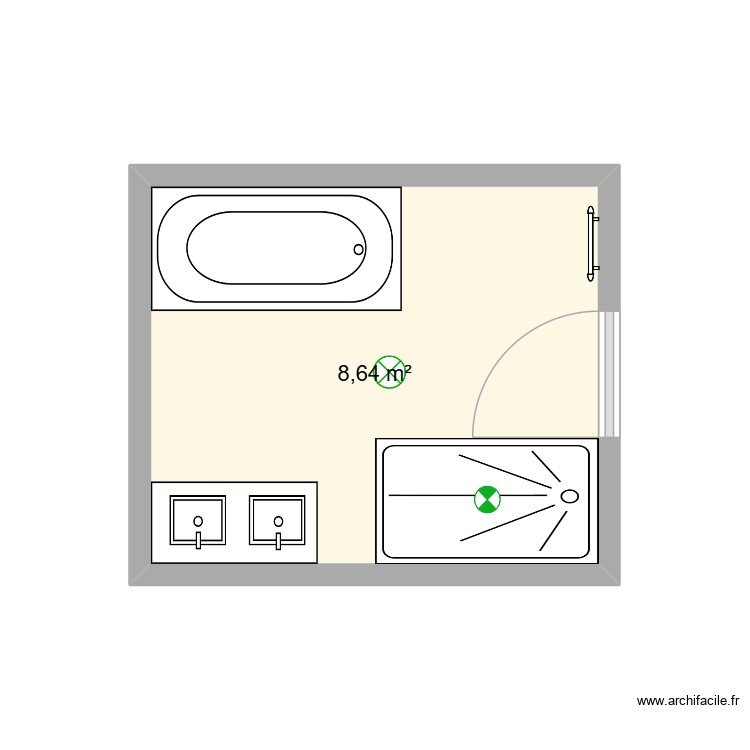 sdb thl 04/02. Plan de 0 pièce et 0 m2