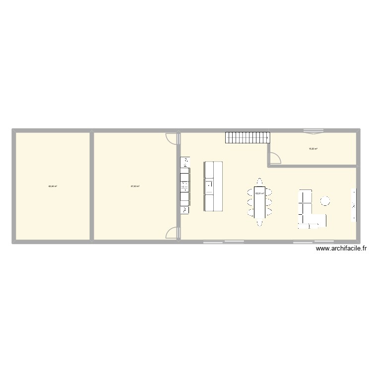 maison ribaud. Plan de 0 pièce et 0 m2