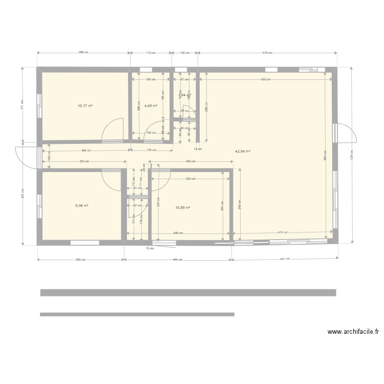 F4-3bassins-dimensions. Plan de 0 pièce et 0 m2