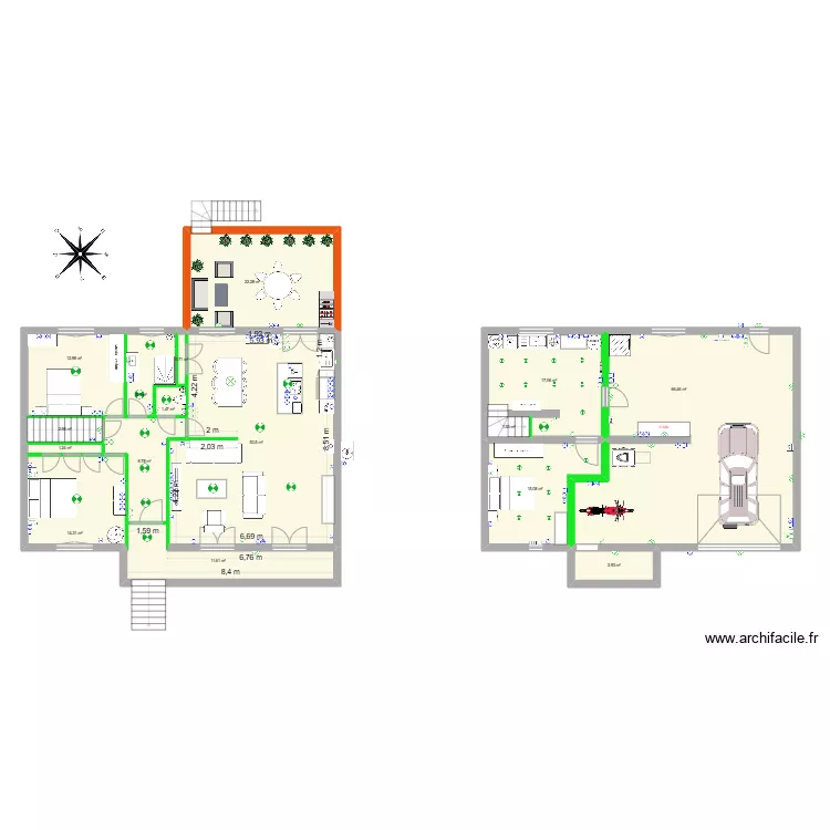 RTE DE LATHUS. Plan de 