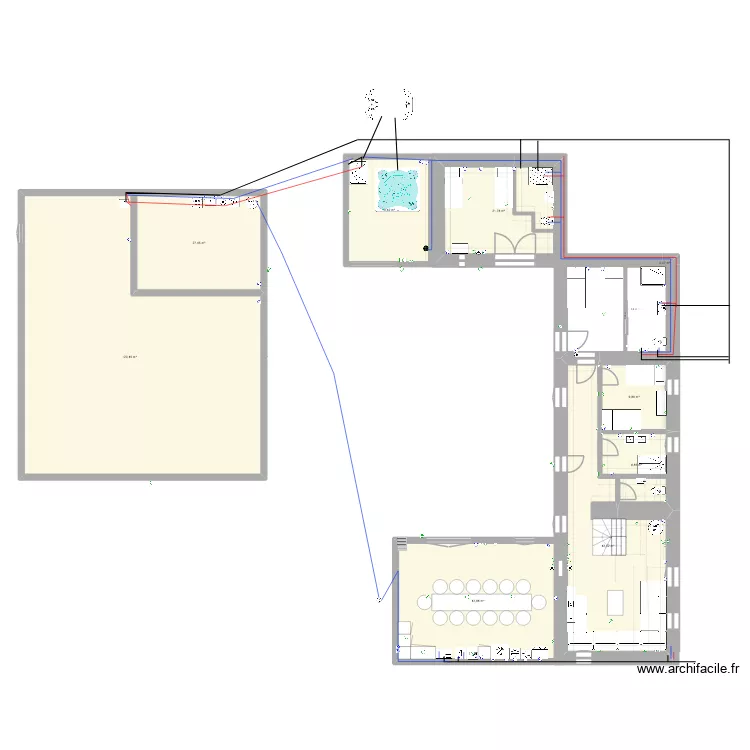 cr&egrave;che annexe. Plan de 