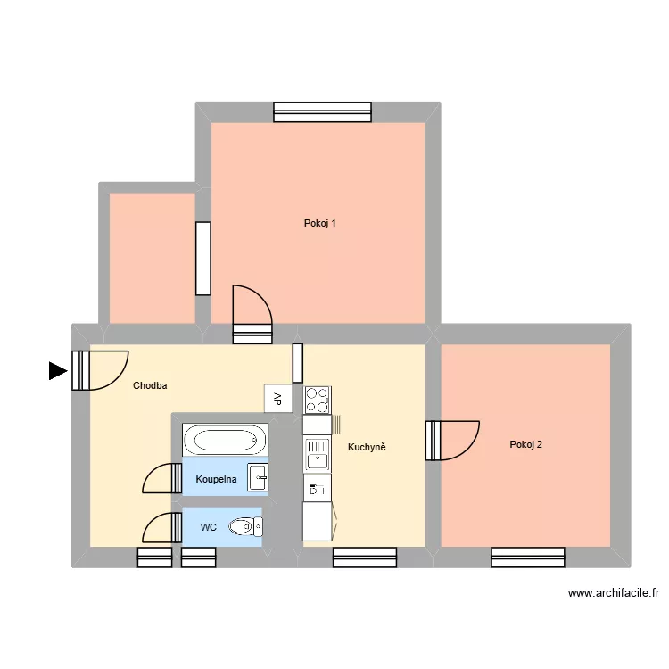U Školky 60, byt 2. Plan de 12 et 186 m² U Školky 60, byt 2. Plan de 12 et 186 m²