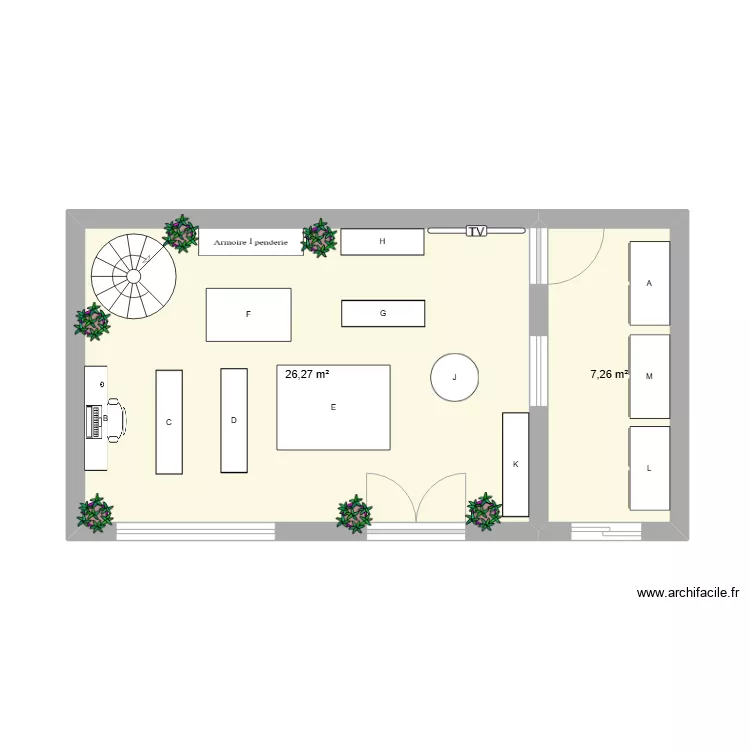 zone de chalandise travail. Plan de 