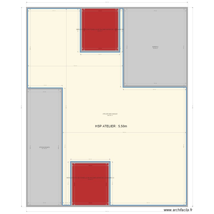 GARAGE PAPA. Plan de 5 pièces et 482 m2