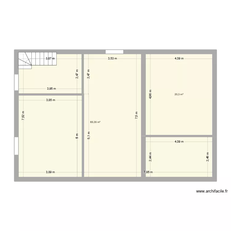 fleury 2. Plan de 2 Pièces et 86 m² fleury 2. Plan de 2 Pièces et 86 m²