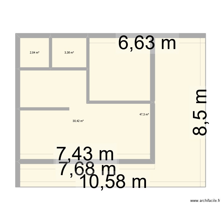Mont Gordo. Plan de 4 pièces et 84 m2