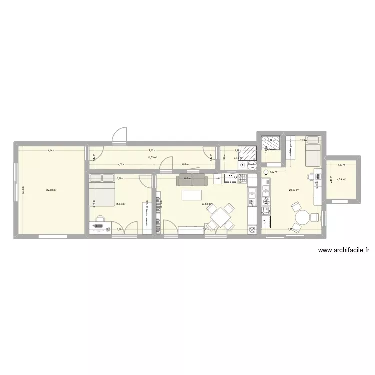 grehinais olivier 23. Plan de 8 Pièces et 103 m²