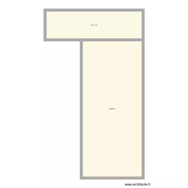 Maison Sailly. Plan de 2  et 105 m²