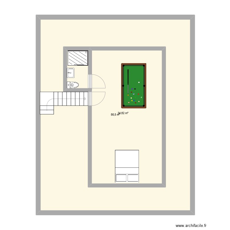 comble. Plan de 0 pièce et 0 m2