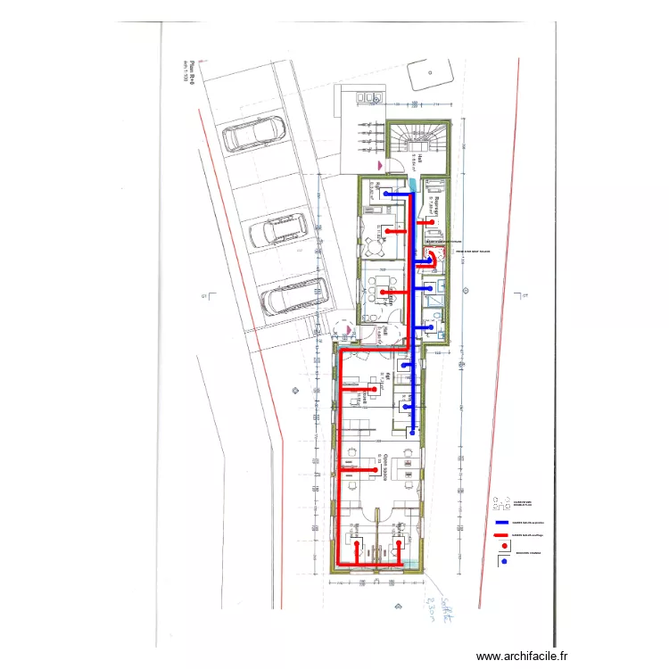 VIEILLE EGLISE SENLECQ. Plan de 