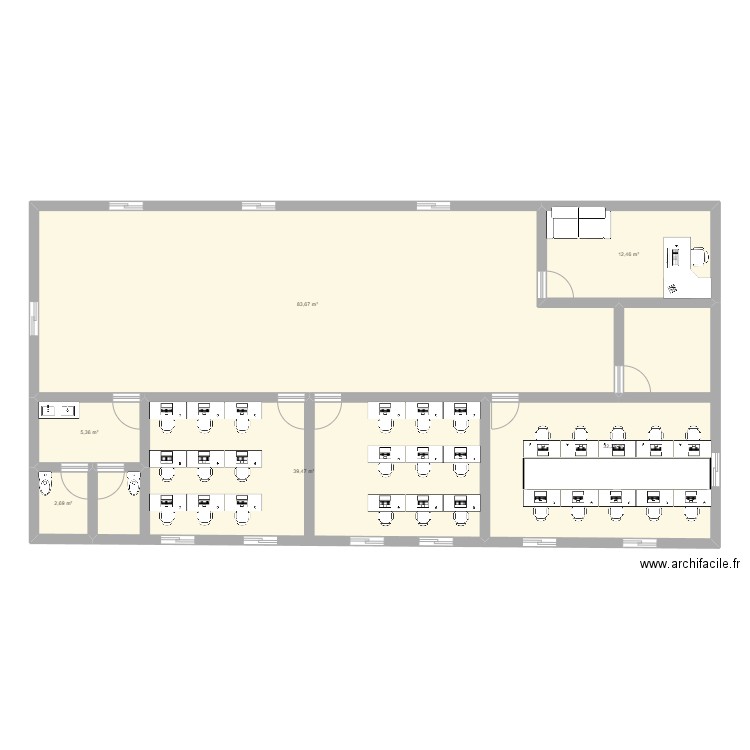 EDIFICIO 2. Plan de 6 pièces et 176 m2