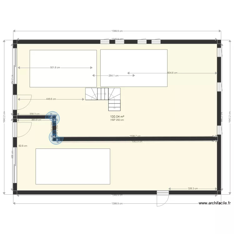 giettaz garage 22. Plan de 11  et 387 m²