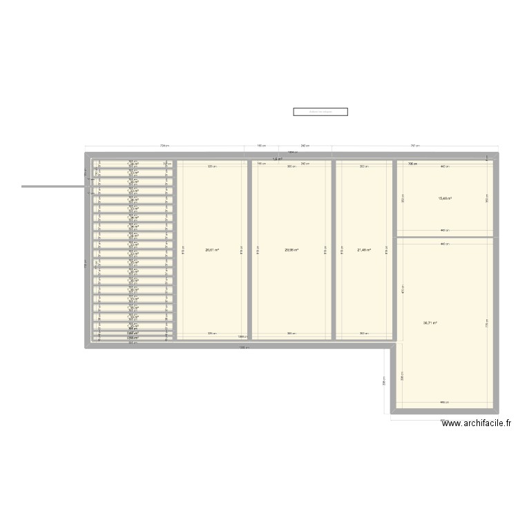 CHALET_ARFEUILLE_COMBLES. Plan de 27 pièces et 159 m2