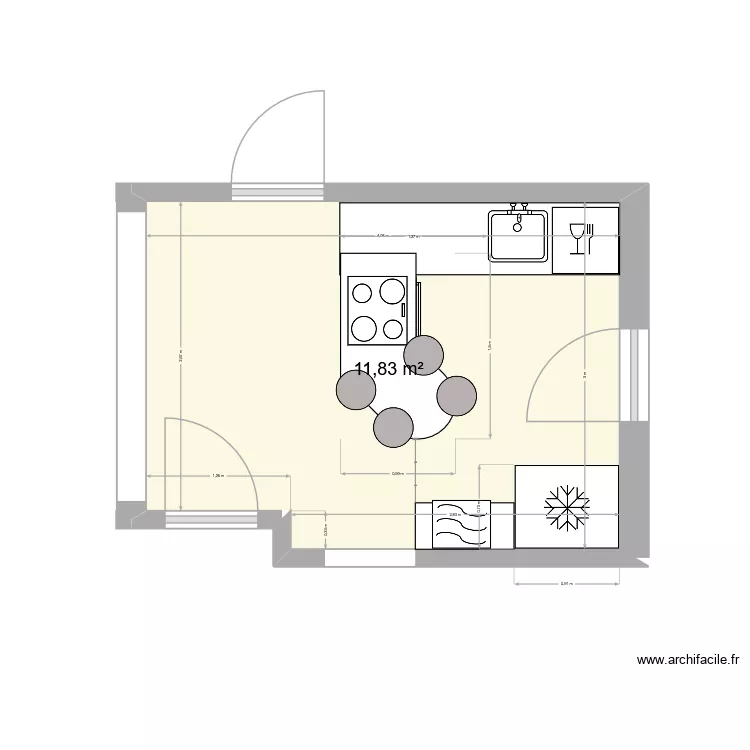 maison crest vivers carpentras. Plan de 1  et 12 m²