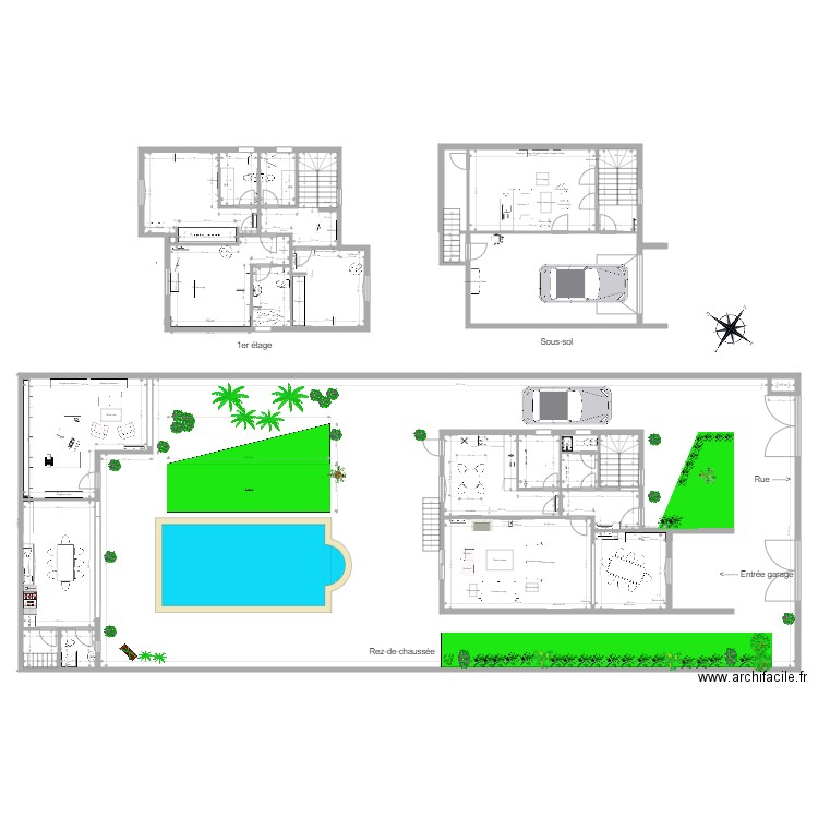 Maison VN AZEITÃO4. Plan de 25 pièces et 725 m2