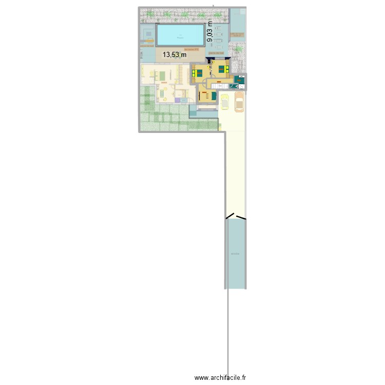 prefailles etages finale. Plan de 17 pièces et 229 m2