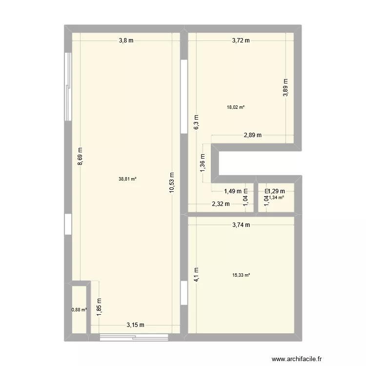 Maison RSTEUR. Plan de 