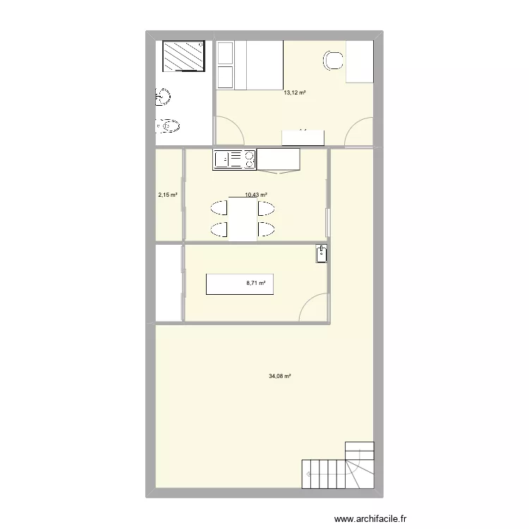 Projet UE32 - &Eacute;tage. Plan de 