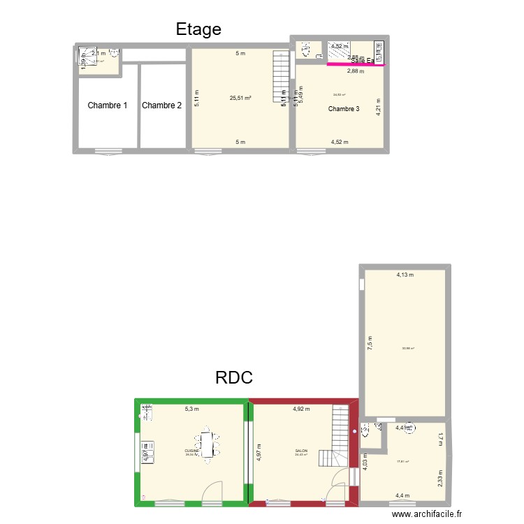 VMC2. Plan de 8 pièces et 153 m2