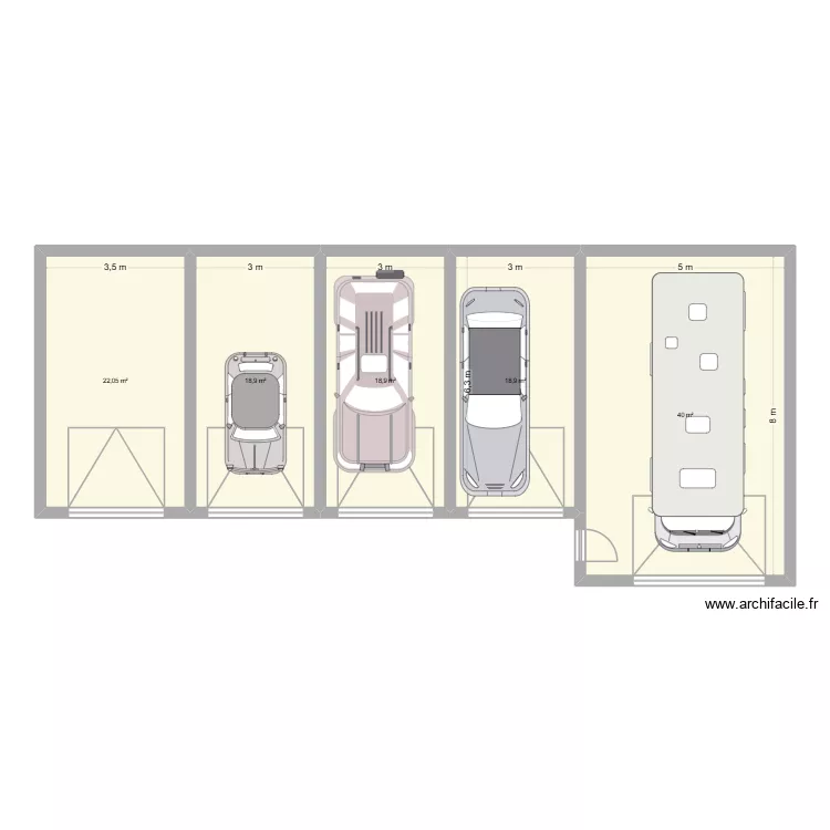 idée garage 2.2. Plan de 5 Pièces et 119 m² idée garage 2.2. Plan de 5 Pièces et 119 m²