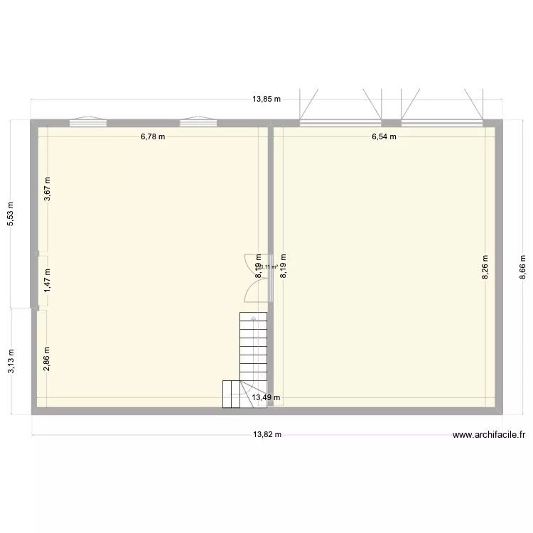 sous sol maconnerie. Plan de 