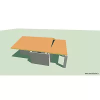 test toit 2 pents + toit plat