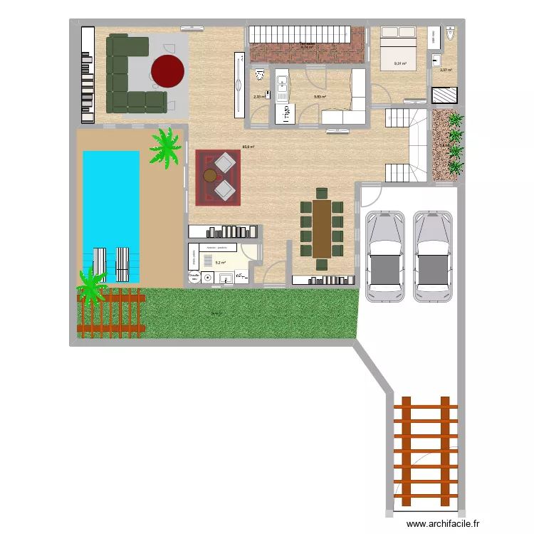 abatta 2. Plan de 8 Pièces et 128 m² abatta 2. Plan de 8 Pièces et 128 m²