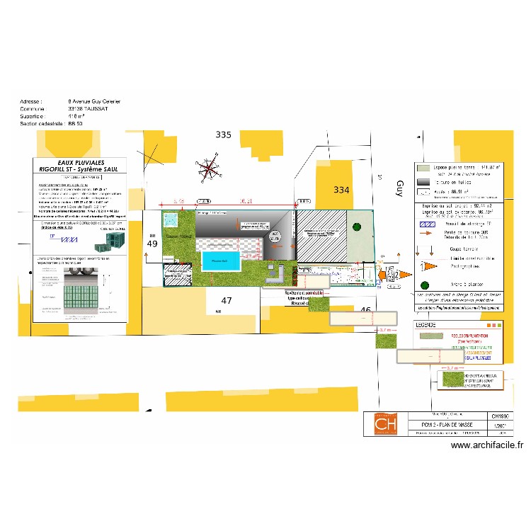 plans exterieure taussat final 4. Plan de 0 pièce et 0 m2