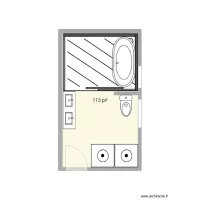 Salle de bain Vincent bain dans douche