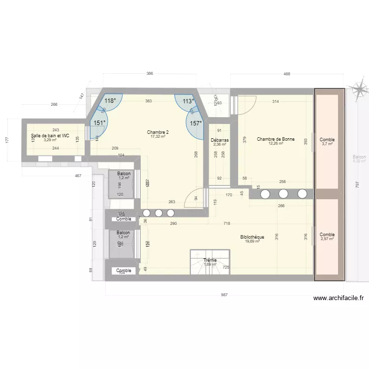Saint Marcel Projet B. Plan de 