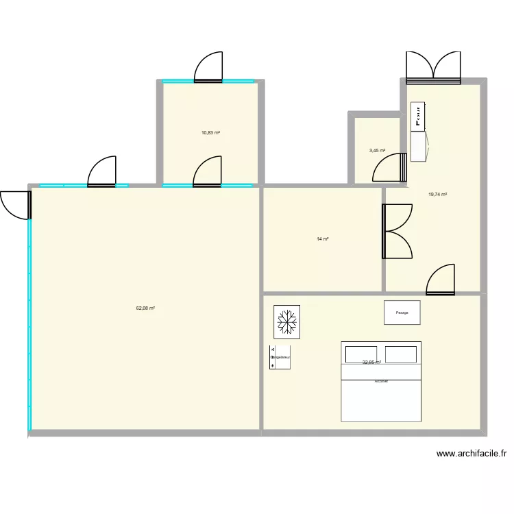 ALC. Plan de 6 et 143 m² ALC. Plan de 6 et 143 m²