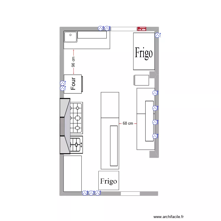 CUISINE PARTAGAS. Plan de 