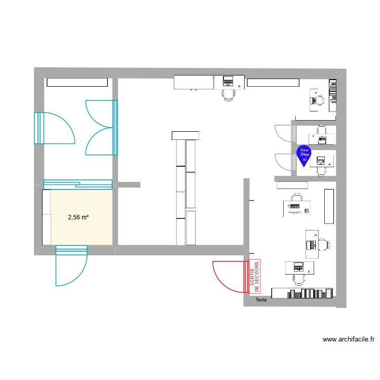 Entrep&ocirc;t. Plan de 0 pièce et 0 m2