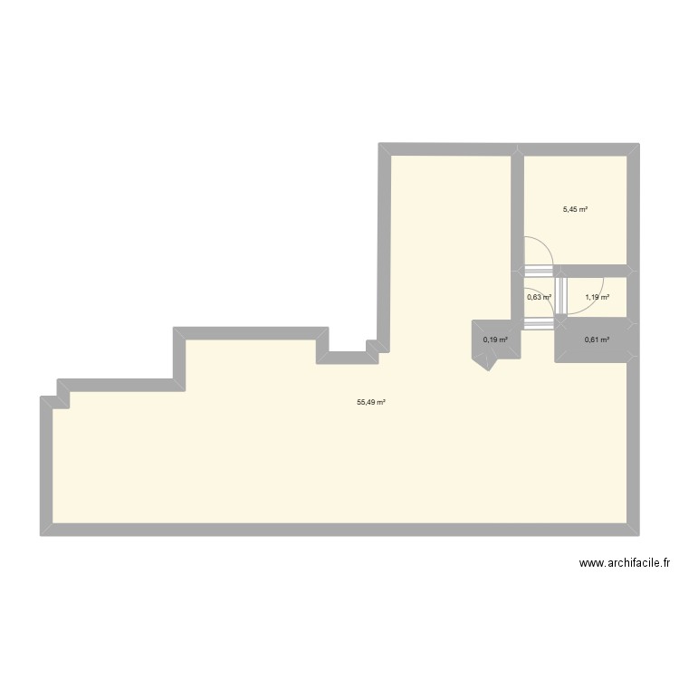PLAN CHËWO COUTURE. Plan de 6 pièces et 65 m2