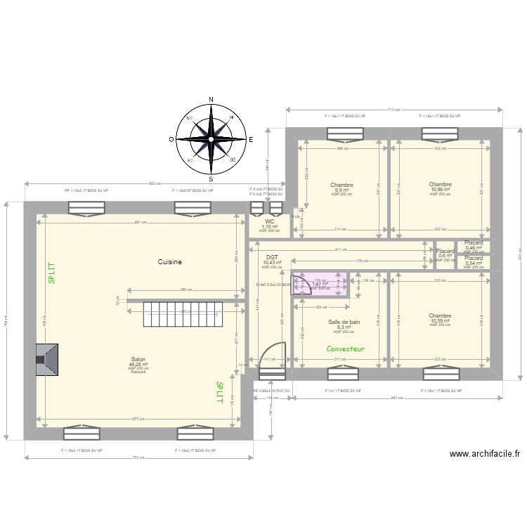 ML24004253 - DAMAMME. Plan de 20 pièces et 340 m2