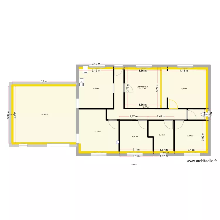 AGUILLON RABIN. Plan de 