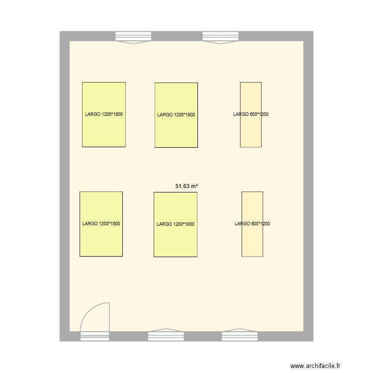 SALLE DE FORMATION DE MUSIQUE SALLE 2. Plan de 1 pièce et 52 m2
