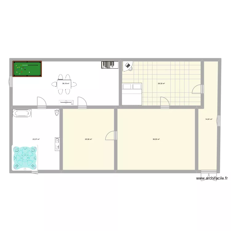 RAFAEL CARRELAGE. Plan de 6  et 169 m²