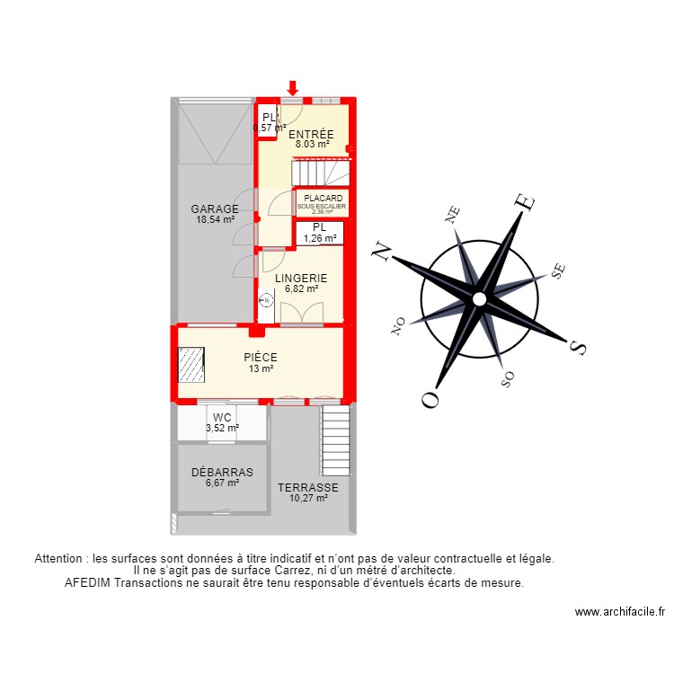 BI 18864 - . Plan de 40 pièces et 205 m2