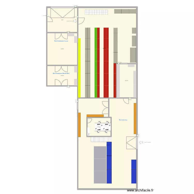 SP MONS. Plan de 7  et 515 m²