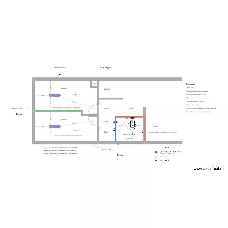 Cabinet Dr Bouraoui. Plan de 