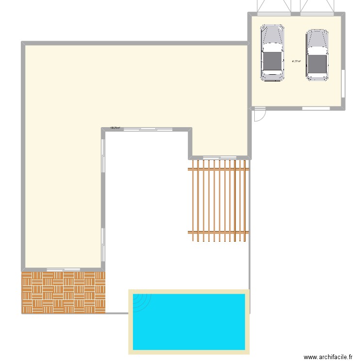 Plan maison. Plan de 2 pièces et 199 m2