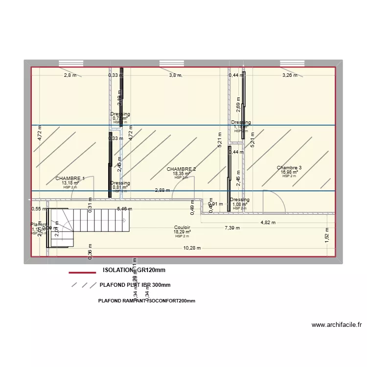 BERTHALO JEAN-MARCEL. Plan de 9  et 72 m²