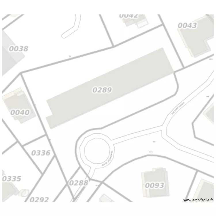 Parking Vittel. Plan de 