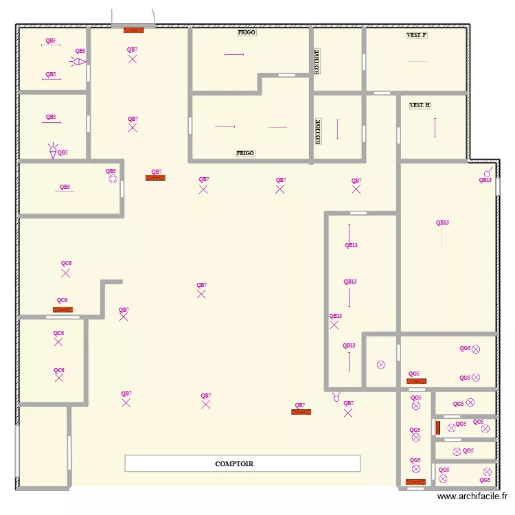 QUICK BERCHEM. Plan de 21 et 690 m² QUICK BERCHEM. Plan de 21 et 690 m²