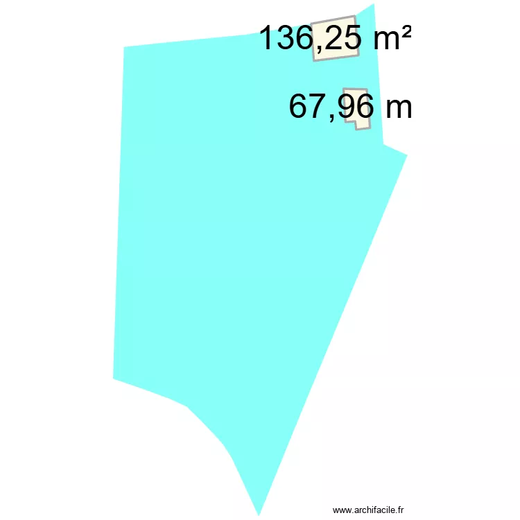 plan de masse. Plan de 2 pièces et 204 m²