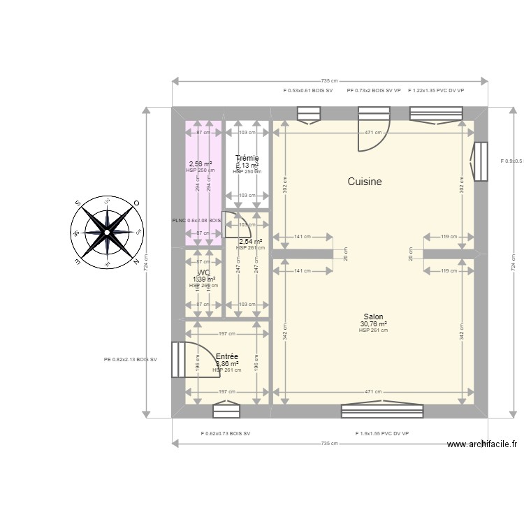 ML24009116  BERMOND. Plan de 12 pièces et 87 m2