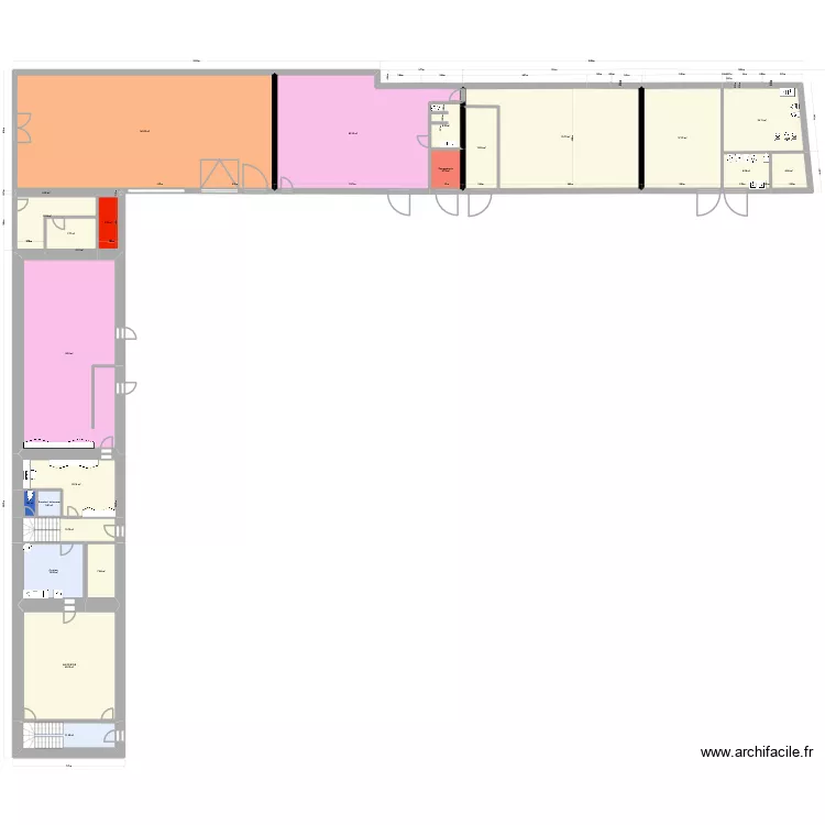 Ecole Ste Anne - Version pour &eacute;tude Maternelle. Plan de 47  et 1036 m²
