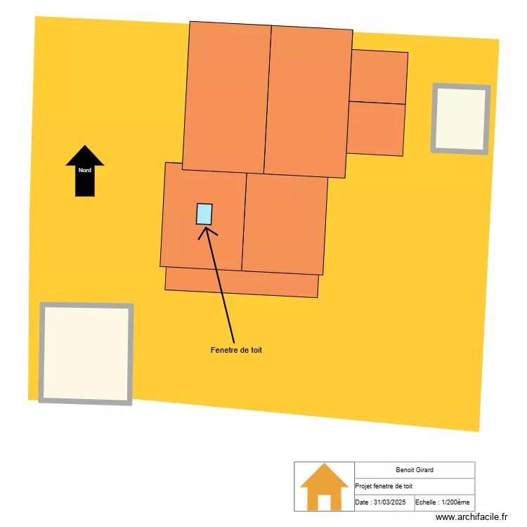 26CC Plan cadastre velux. Plan de 